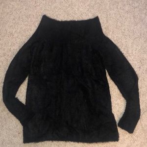 Loft fuzzy off the shoulder sweater